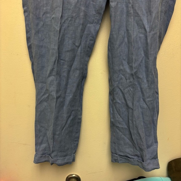 Three Dots Sherin Rolled Linen Pants - Picture 7 of 11